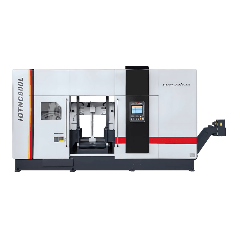 IOTNC800L インテリジェント CNC 自動金属切断横型バンドソー マシン